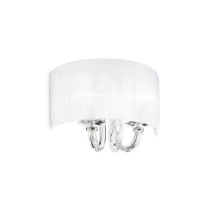 Светильник настенный Ideal Lux Swan AP2 Белый E14 035864