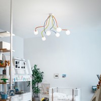 Люстра потолочная Ideal Lux Octopus PL6 Разноцветный G9 174976