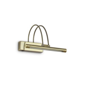 Светильник настенный Ideal Lux Bow AP D26 Античная латунь LED 3000К 121338