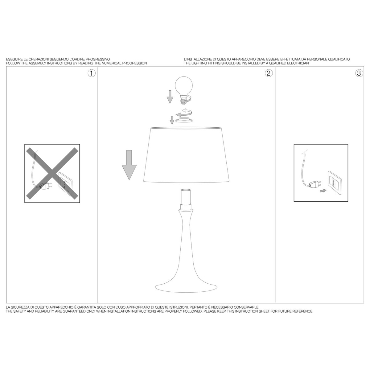 Лампа настольная Ideal Lux London TL1 Small Белый E27 110530