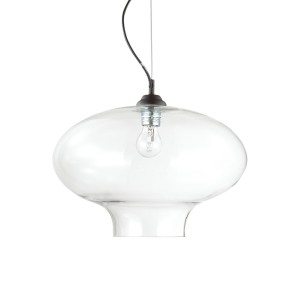 Светильник подвесной Ideal Lux Bistro SP1 Round E27 Прозрачный 120898
