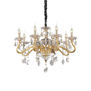 Люстра подвесная Ideal Lux Negresco SP8 Золото E14 087764