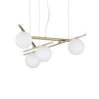 Люстра подвесная Ideal Lux Atlas SP4 G9 Золотая 365107