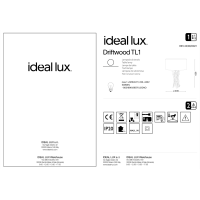Лампа настольная Ideal Lux Driftwood TL1 E27 Дерево 129570