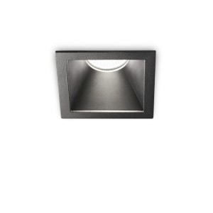 Светильник встраиваемый Ideal Lux Game Trim Square LED Черный 3000К 192383