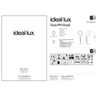Прожектор уличный грунтовый Ideal Lux Terra PR1 Small Черный GU10 046211