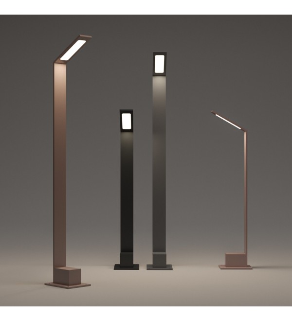 Светильник садово-парковый Ideal Lux Agos PT H80 3000K Черный LED 326733