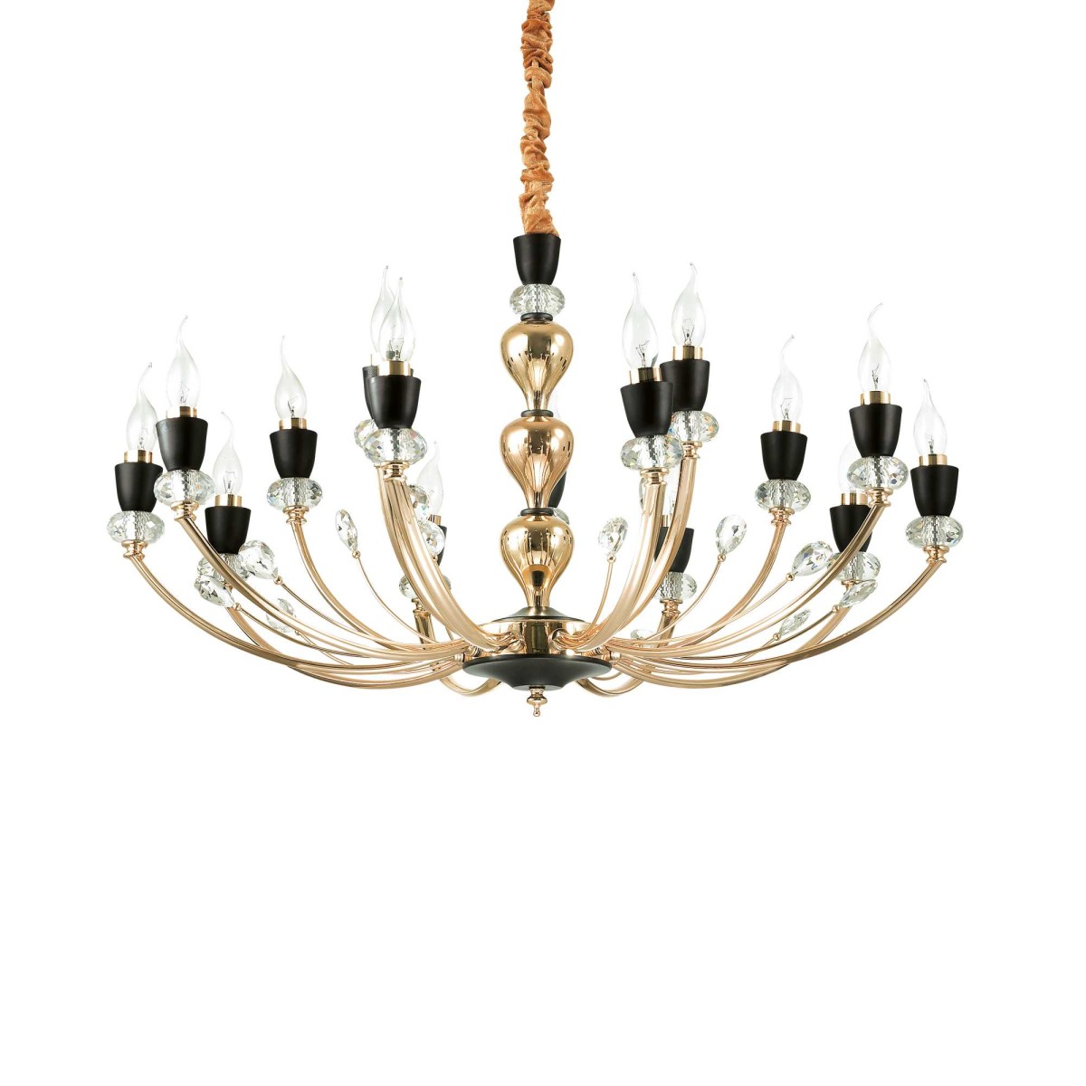 Люстра подвесная Ideal Lux Vanity SP15 Золотистый E14 206639