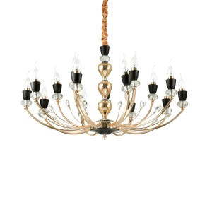 Люстра подвесная Ideal Lux Vanity SP15 Золотистый E14 206639