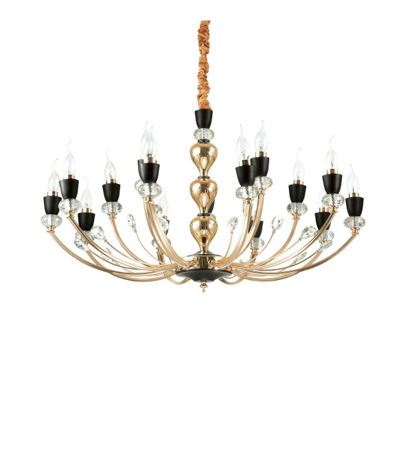 Люстра подвесная Ideal Lux Vanity SP15 Золотистый E14 206639