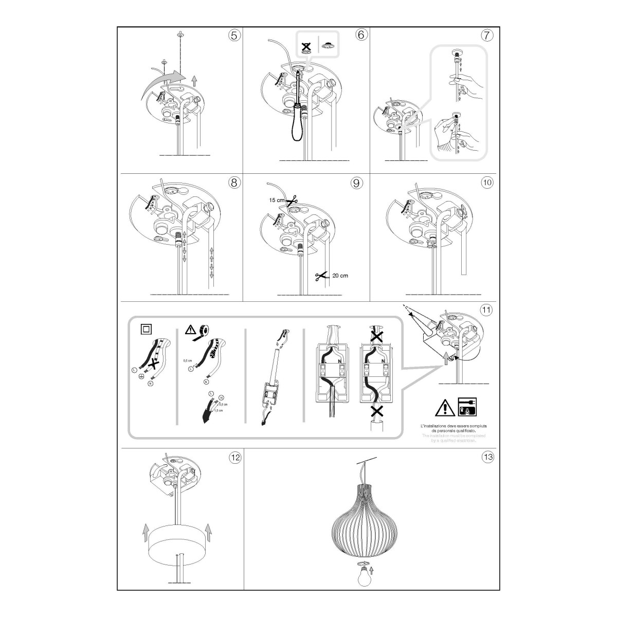 Светильник подвесной Ideal Lux Onion SP1 D23 Коричневый E27 205281