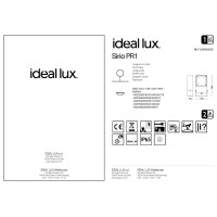 Светильник садово-парковый Ideal Lux Sirio PR1 Антрацит GX53 318233