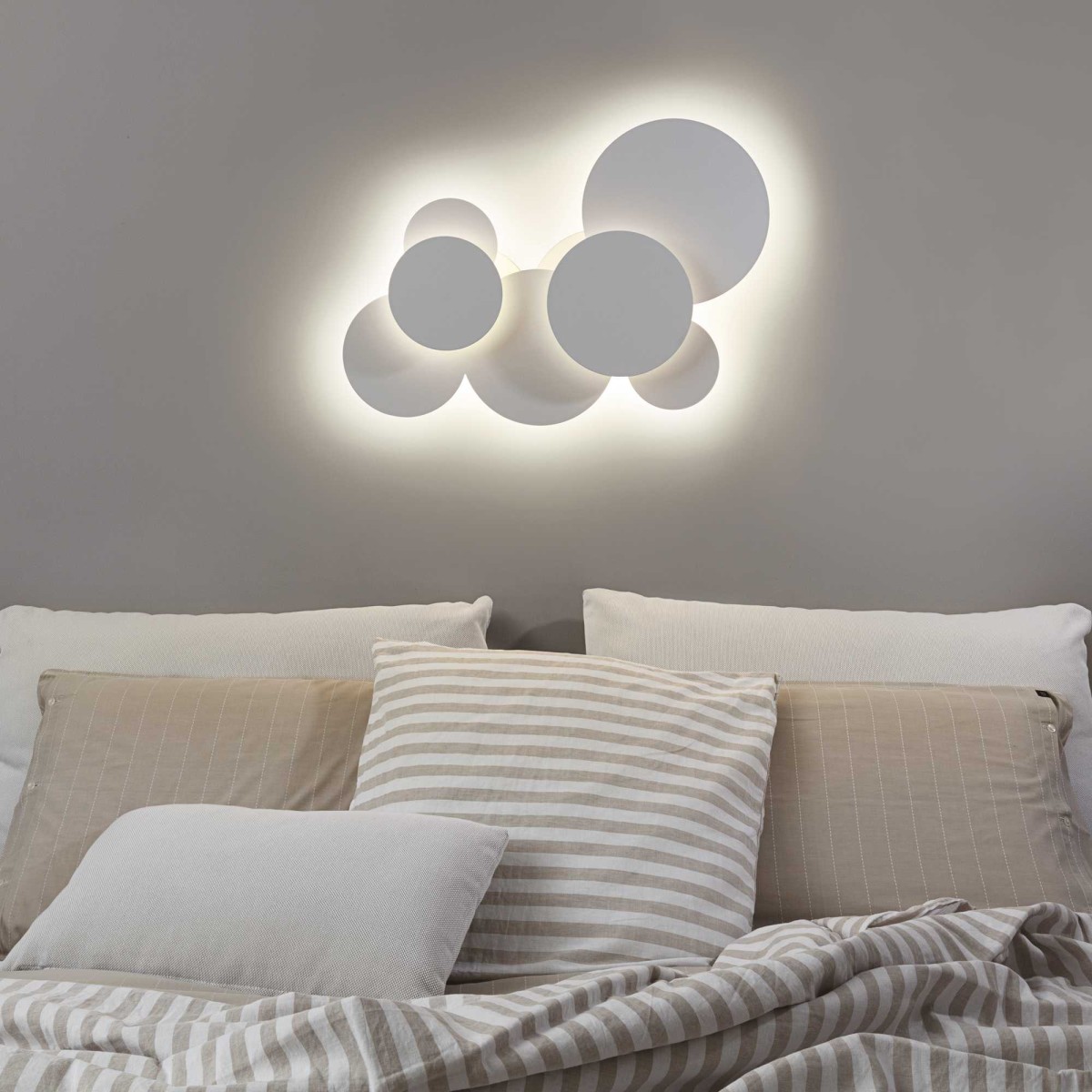 Люстра потолочная Ideal Lux Cloud PL D74 Белый 3000К LED 285207
