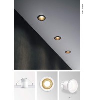 Светильник встраиваемый Ideal Lux Virus FI Белый / Золото 3000К LED 244822