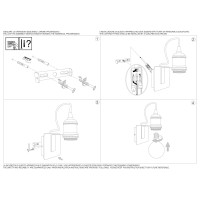 Светильник настенный Ideal Lux Frida AP1 Латунь античная E27 163321