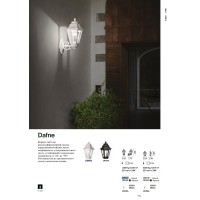 Светильник уличный Ideal Lux Dafne AP1 Big Черный E27 101491