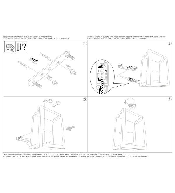 Светильник настенный Ideal Lux Igor AP1 Черный E27 092836