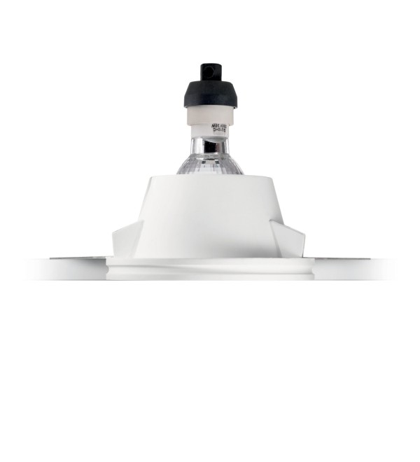 Светильник встраиваемый Ideal Lux Samba FI D90 Round Белый Гипс Не GU10 139012