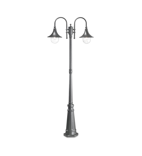 Светильник садово-парковый Ideal Lux Cima PT2 Антрацит E27 246833