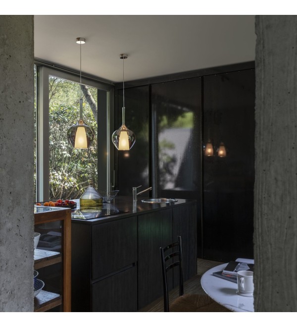 Светильник подвесной Ideal Lux Kalique SP1-3 D28 Серый E27 359724