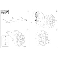 Люстра потолочная Ideal Lux Arizona PL5 GX53 Белый 214511