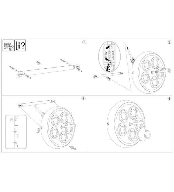 Люстра потолочная Ideal Lux Arizona PL5 GX53 Белый 214511