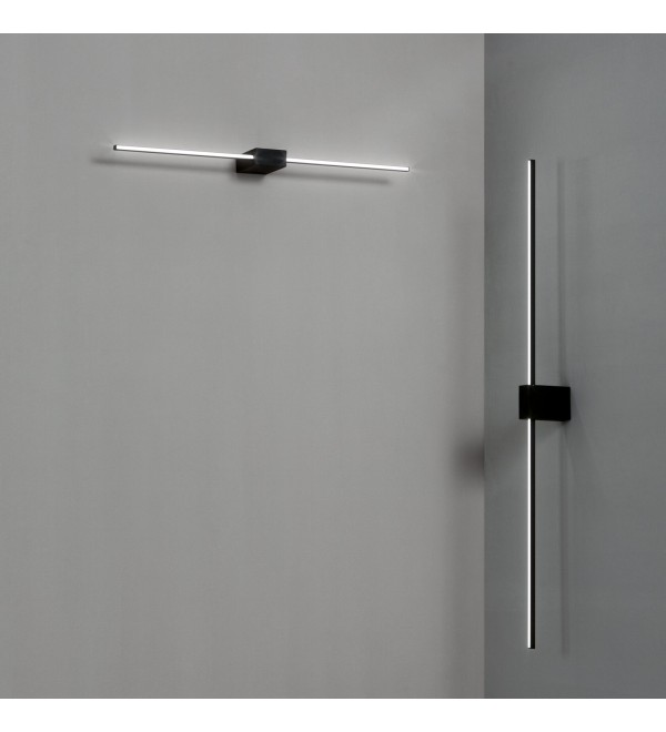 Светильник настенный Ideal Lux Essence AP Square D115 Luce Dir. 3000K Черный 311784