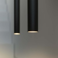Светильник подвесной Ideal Lux Look LED SP01 Round D3.0 H070 On-Off 3000K Черный 371122