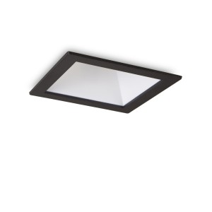 Светильник встраиваемый Ideal Lux Game Trim Square LED Черный / Белый 3000К 192406