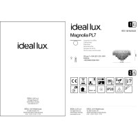 Люстра потолочная Ideal Lux Magnolia PL7 Золото G9 241296