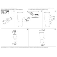 Светильник уличный Ideal Lux Gun AP2 Small Серый GU10 163628