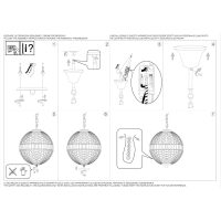 Люстра подвесная Ideal Lux Luxor SP6 Хром G9 092911