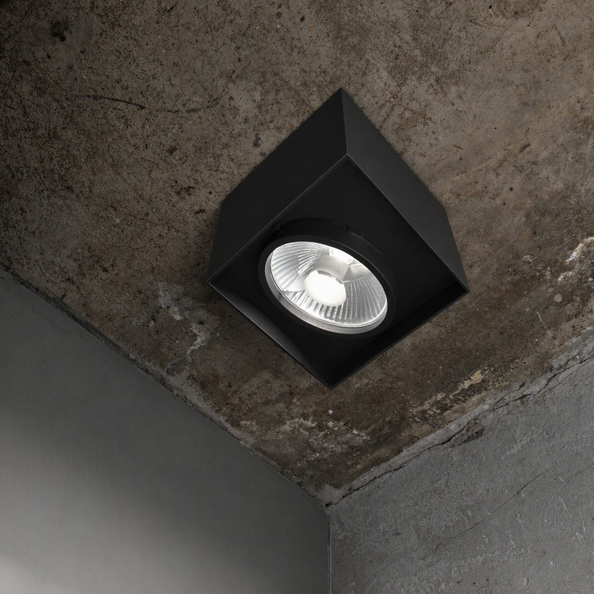 Светильник потолочный Ideal Lux Mood PL1 D09 Square Черный GU10 243948