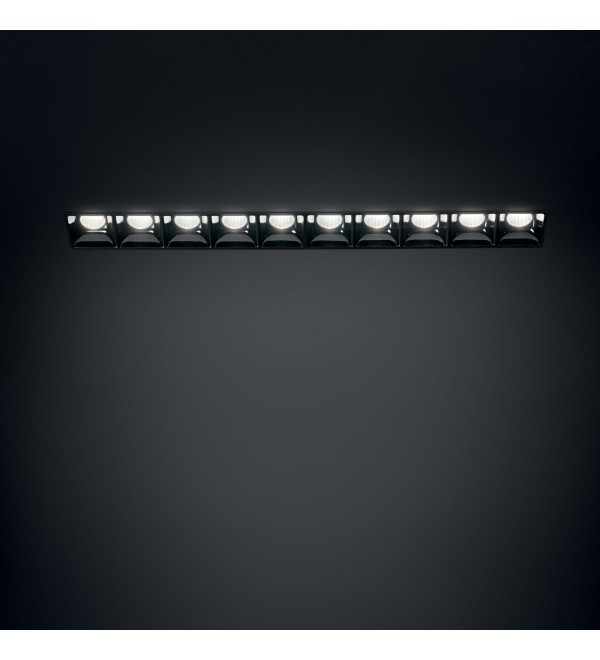 Светильник встраиваемый Ideal Lux Lika FI Trimless 20W 3000K LED Черный 206240