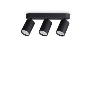 Светильник потолочный Ideal Lux Dynamite PL3 Linear Round Черный GU10 371252