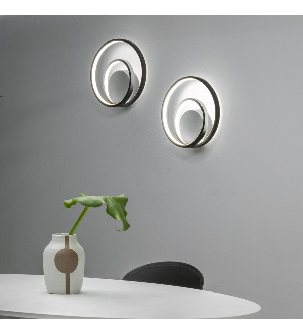 Светильник настенный Ideal Lux Oz AP On-Off 3000K Черный LED 269399