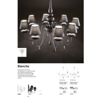 Люстра подвесная Ideal Lux Blanche SP6 Белый E14 035581