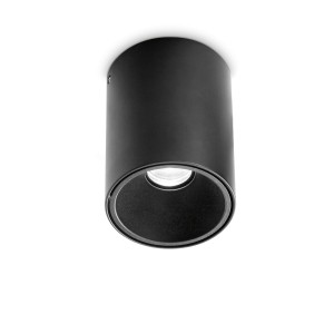 Светильник потолочный Ideal Lux Nitro PL D10 Round 3000K LED Черный мат. 322711