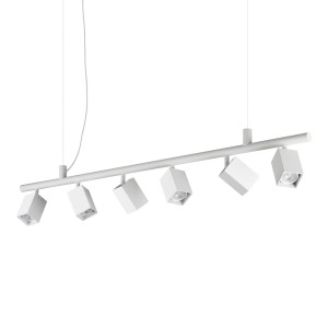 Люстра подвесная Ideal Lux Dynamite SP6 Square GU10 Белый 367460
