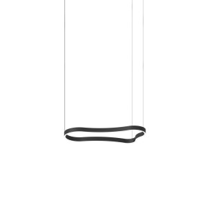 Люстра подвесная Ideal Lux Waves-1 SP 4000lm 3000K LED Черная 345215