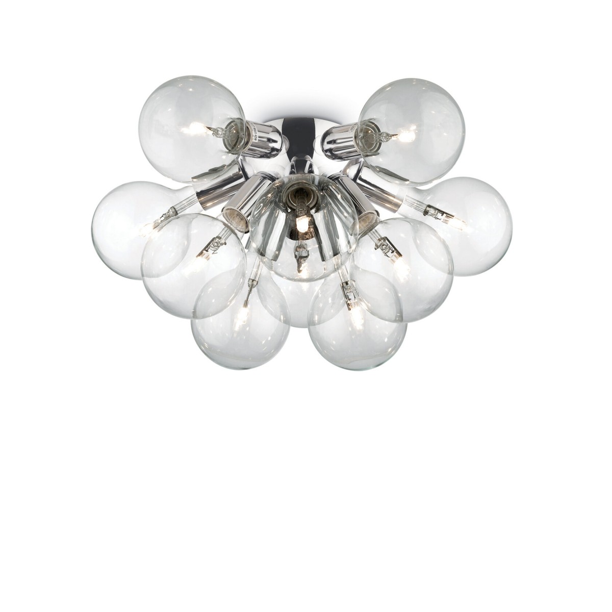 Люстра потолочная Ideal Lux Dea PL10 D55 Хром E27 074740