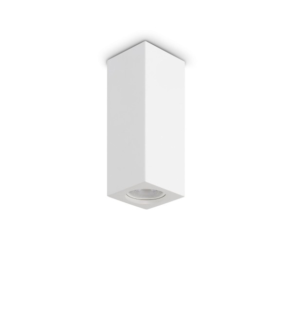 Светильник потолочный Ideal Lux Look PL01 Square D7.0 H020 Gesso Белый гипс GU10 355764