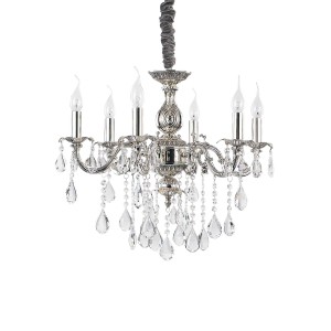Люстра подвесная Ideal Lux Impero SP6 Серебро T14 002408
