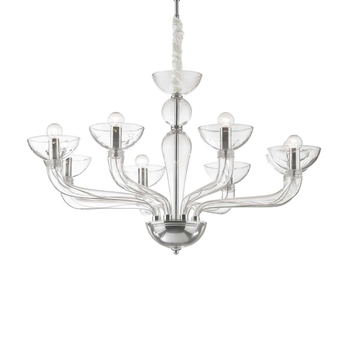 Люстра подвесная Ideal Lux Casanova SP8 Прозрачный E14 044255