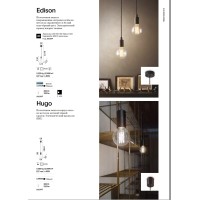 Светильник подвесной Ideal Lux Edison SP Черный E27 113319