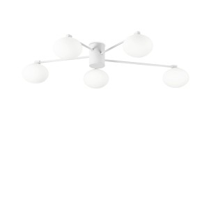 Люстра потолочная Ideal Lux Hermes PL5 D90 Белый G9 316680