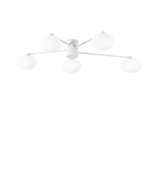 Люстра потолочная Ideal Lux Hermes PL5 D90 Белый G9 316680