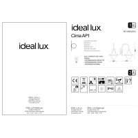 Светильник уличный Ideal Lux Cima AP1 Черный E27 024134