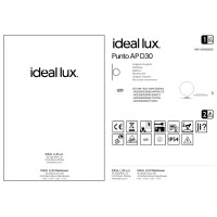 Светильник уличный Ideal Lux Punto AP D30 Антрацит 3000К LED 313566