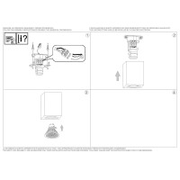 Светильник потолочный Ideal Lux Look PL1 Square D70 H110 Gesso Белый гипс GU10 155791
